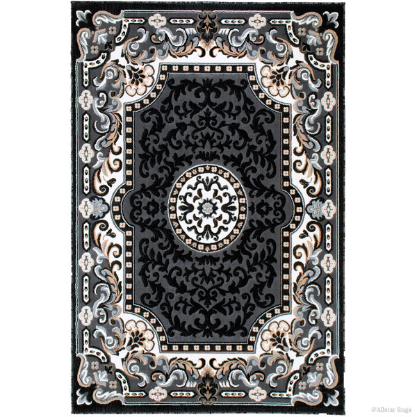 Fleur De Lis Living Berwick Gray Area Rug & Reviews Wayfair